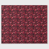 Rote und Abstrakte Farbtöne Geschenkpapier (Flach)