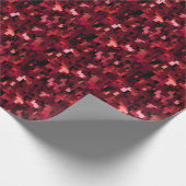 Rote und Abstrakte Farbtöne Geschenkpapier (Ecke)