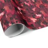 Rote und Abstrakte Farbtöne Geschenkpapier (Rolleneckpunkt)