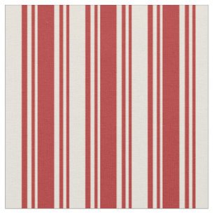 Rote und beige farbige Streifen/Linienmuster Stoff