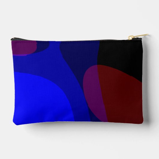 Rote und blaue abstrakte Kunst 601 Zubehörtasche (Rückseite)