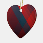 Rote und blaue Art Cross Muster Ornament (Links)