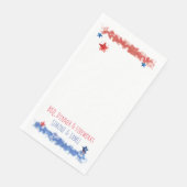 Rote und blaue Bars mit Sta, 4. Juli Serviette (Ecke)