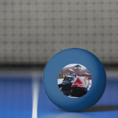 Rote und blaue Boote Tischtennisball (Netto)