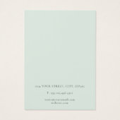 Rote und blaue Flachberge Ohrkarte (Rückseite)