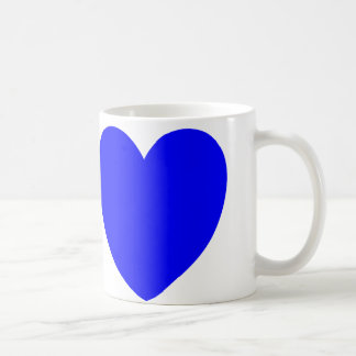 Rote und blaue Herzen, abstrakter Kunst-Druck Kaffeetasse