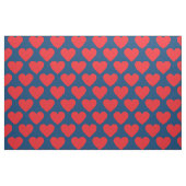 Rote und blaue Herzen Stoff (Fat Quarter (45,7 x 55,9 cm))