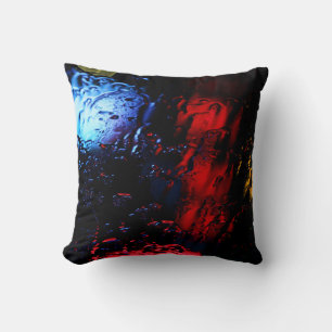 rote und blaue LED-Lampe Kissen