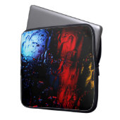 rote und blaue LED-Lampe Laptopschutzhülle (Vorderseite Links)