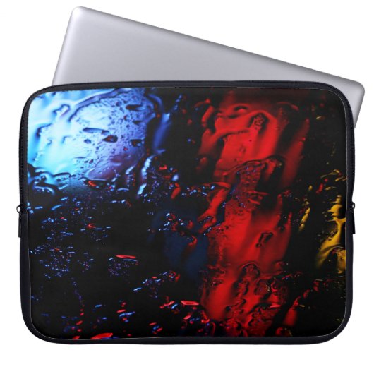 rote und blaue LED-Lampe Laptopschutzhülle (Vorderseite)