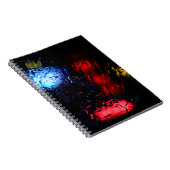 rote und blaue LED-Lampe Notizblock (Rechte Seite)