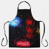 rote und blaue LED-Lampe Schürze (Vorderseite)