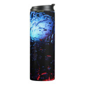 rote und blaue LED-Lampe Thermosbecher (Nach links gedreht)