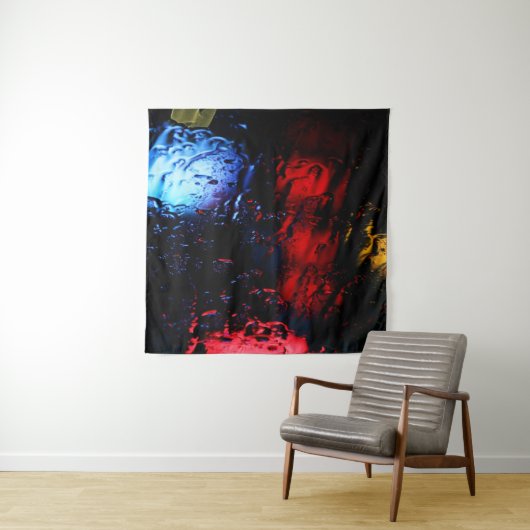 rote und blaue LED-Lampe Wandteppich (Beispiel)