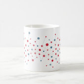 Rote und blaue Linien Kaffeetasse (Mittel)