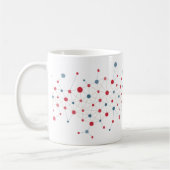 Rote und blaue Linien Kaffeetasse (Links)