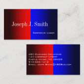 Rote und blaue moderne Berufliche Visitenkarten Visitenkarte (Vorne/Hinten)