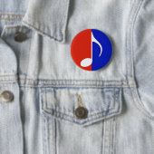 rote und blaue Musiknote Button (Beispiel)