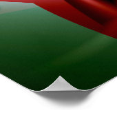 Rote und Blaue Petalen Poster (Ecke)