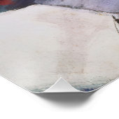 Rote und Blaue Pferde Poster (Ecke)