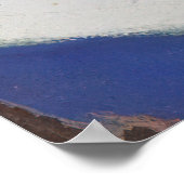 Rote und Blaue Pferde Poster (Ecke)