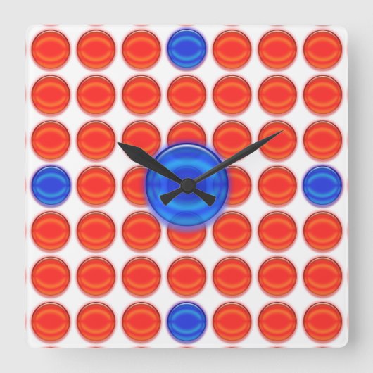 Rote und blaue Punkte der Uhr - (Vorderseite)