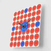 Rote und blaue Punkte der Uhr - (Winkel)