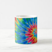 Rote und blaue Regenbogen-Spirale-Krawatten-Tasse Kaffeetasse (Mittel)