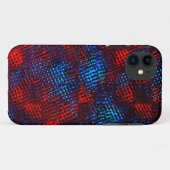 Rote und blaue Risiken in Quadraten oder Würfeln Case-Mate iPhone Hülle (Rückseite (Horizontal))