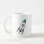 Rote und blaue Rockets Kaffeetasse (Links)