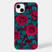 Rote und blaue Rose Case-Mate iPhone Hülle (Rückseite)