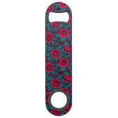 Rote und blaue Rose Speed Flaschenöffner (Rückseite)