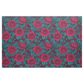 Rote und blaue Rose Stoff (Yard (91,4 cm))