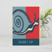 Rote und Blaue Schnecke, (Stehend Vorderseite)