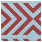 Rote und blaue Sparren und Diamanten geometrisch Stoff (Nahaufnahme)