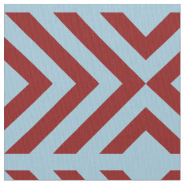 Rote und blaue Sparren und Diamanten geometrisch Stoff