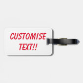 Rote und blaue Starfish Gepäckanhänger (Rückseite horizontal)