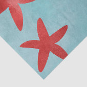 Rote und blaue Starfish Seidenpapier (Ausschnitt)