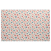 Rote und blaue Sterne, 4. Juli, beiger Hintergrund Stoff (Fat Quarter (45,7 x 55,9 cm))