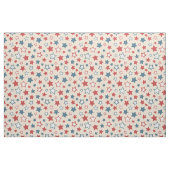 Rote und blaue Sterne, 4. Juli, beiger Hintergrund Stoff (Fat Quarter (45,7 x 55,9 cm))