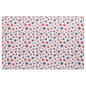 Rote und blaue Sterne, 4. Juli, weißer Hintergrund Stoff (Fat Quarter (45,7 x 55,9 cm))