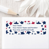 Rote und Blaue Sterne - Muster der amerikanischen  (Insitu)