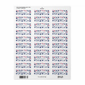 Rote und Blaue Sterne - Muster der amerikanischen (Vorne)