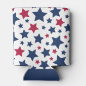 Rote und Blaue Sterne - Muster der amerikanischen Dosenkühler (Rückseite)