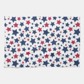 Rote und Blaue Sterne - Muster der amerikanischen  Geschirrtuch (Horizontal)