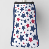 Rote und Blaue Sterne - Muster der amerikanischen  Golf Headcover (Rotieren 90)