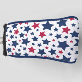 Rote und Blaue Sterne - Muster der amerikanischen  Golf Headcover (Vorderseite)