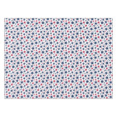 Rote und Blaue Sterne - Muster der amerikanischen Tischdecke (Vorderseite (Horizontal))