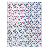 Rote und Blaue Sterne - Muster der amerikanischen Tischdecke (Vorderseite)