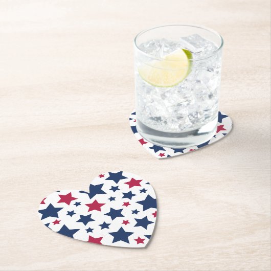 Rote und Blaue Sterne - Muster der amerikanischen Untersetzer (Vor Ort)